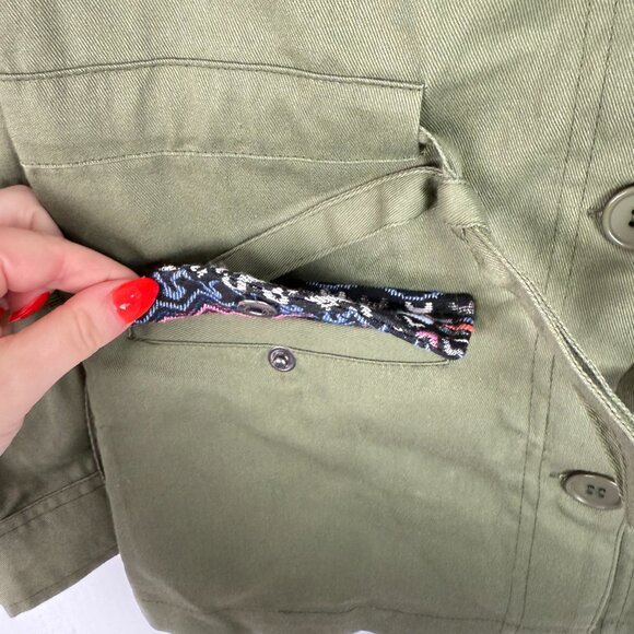 NWT Modcloth Assorted Occasions Anorak Utility Jacket Army Green Size XXS NEW - Picture 7 of 15